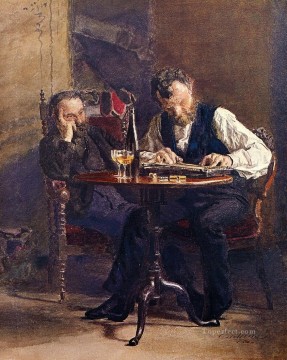  Retratos Arte - El realismo del jugador de cítara retrata a Thomas Eakins